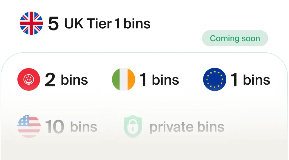 Trusted bins